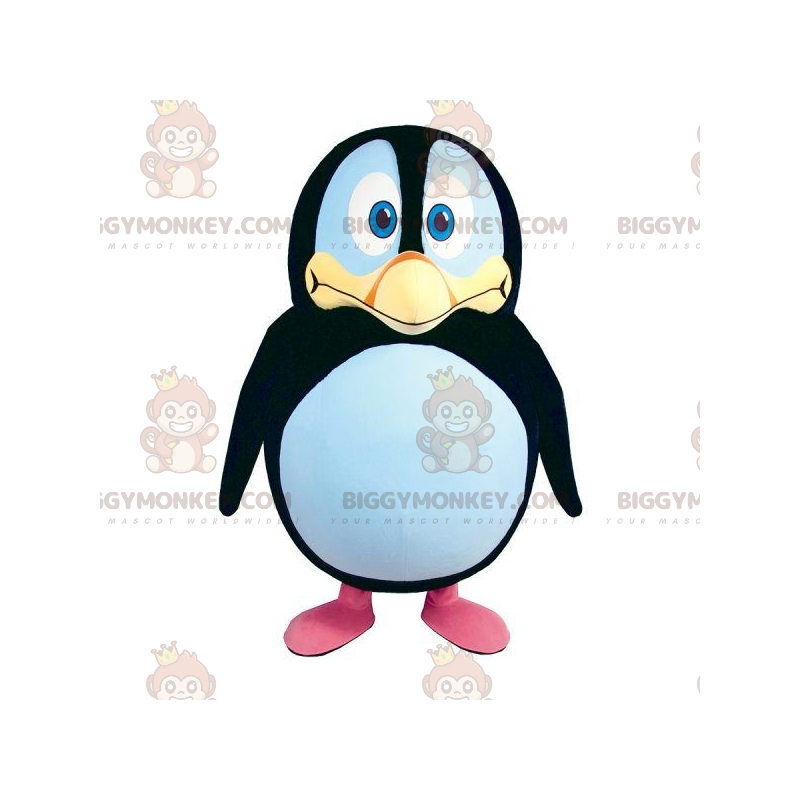 Costume de mascotte BIGGYMONKEY™ de pingouin noir blanc et Costume de mascotte BIGGYMONKEY™ de pingouin noir blanc et