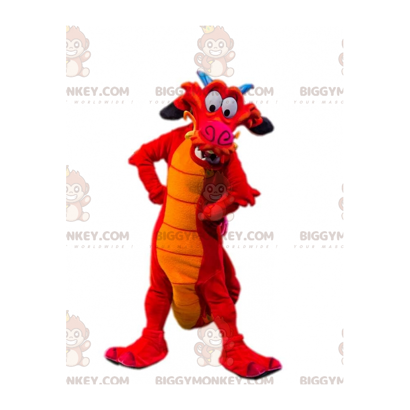 BIGGYMONKEY™ Mushu famoso disfraz de mascota dragón de Cartoon