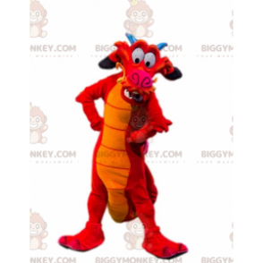 BIGGYMONKEY™ Mushu famoso disfraz de mascota dragón de Cartoon