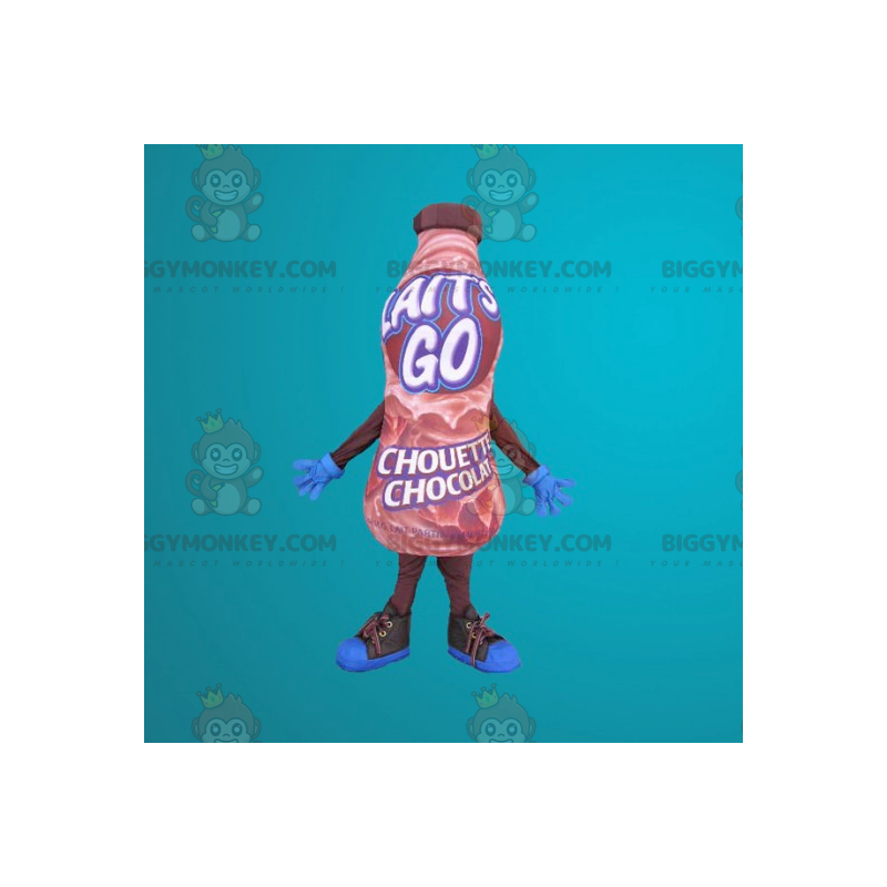 Costume de mascotte BIGGYMONKEY™ de bouteille géante de boisson Costume de mascotte BIGGYMONKEY™ de bouteille géante de boisson