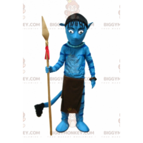 Blaue Kreatur BIGGYMONKEY™ Maskottchenkostüm. BIGGYMONKEY™
