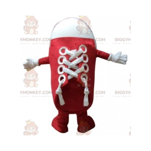 Red and White Shoe BIGGYMONKEY™ Mascot Costume. Basketball