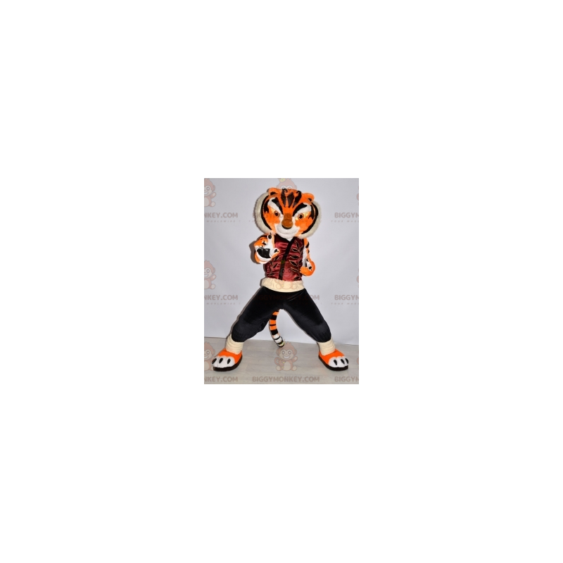 Costume de mascotte BIGGYMONKEY™ de Maitre Tigresse tigre dans Costume de mascotte BIGGYMONKEY™ de Maitre Tigresse tigre dans