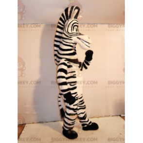 BIGGYMONKEY™ Marty Famous Cartoon Zebra Madagascar Mascot