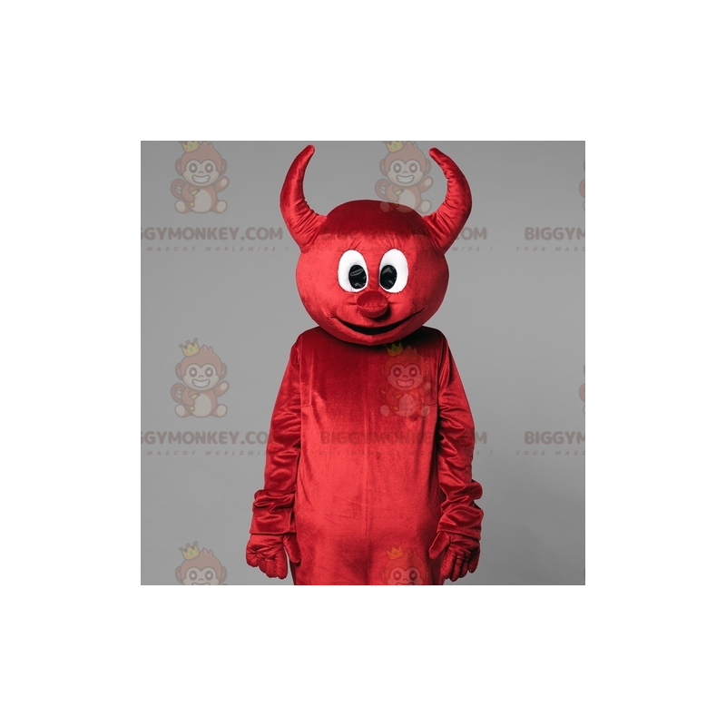 Costume de mascotte BIGGYMONKEY™ de diable rouge avec des Costume de mascotte BIGGYMONKEY™ de diable rouge avec des