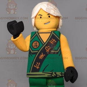 Kostým maskota Playmobil BIGGYMONKEY™ oblečený jako samuraj –