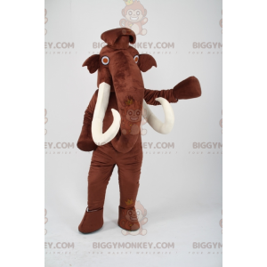Disfraz de mascota BIGGYMONKEY™ de mamut marrón de la era del