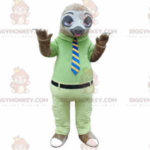 Zootopia Costume da mascotte BIGGYMONKEY™, il bradipo, Flash -
