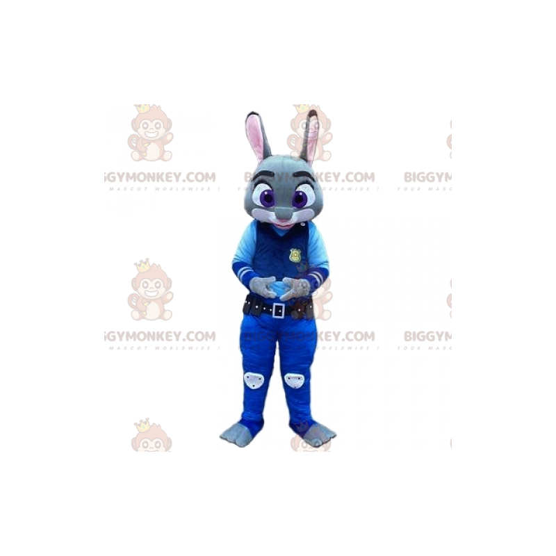 BIGGYMONKEY™ Disfraz de mascota de conejo policía famoso de BIGGYMONKEY™ Disfraz de mascota de conejo policía famoso de