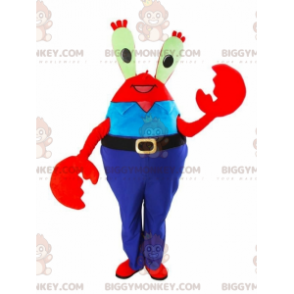 BIGGYMONKEY™ Mascot Costume Mr. Krabs Famous Red Crab in