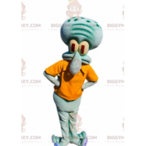Kostium maskotki słynnego SpongeBoba Carlo z macką kałamarnicą BIGGYMONKEY™ - Znani ludzie maskotki - BiggyMonkey.com