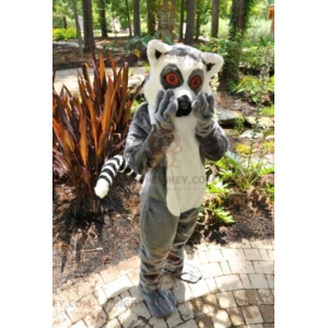 Kostým maskota Šedobílého Lemur BIGGYMONKEY™ – Biggymonkey.com