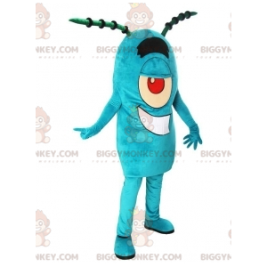 Plankton Famous Blue Character BIGGYMONKEY™ Mascot Costume in