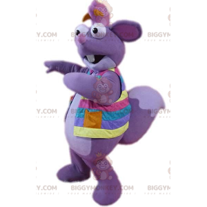 Dora the Explorer Purple Squirrel Tico BIGGYMONKEY™ Maskotdräkt