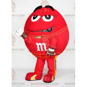 Costume de mascotte BIGGYMONKEY™ de M&M's rouge géant. Costume