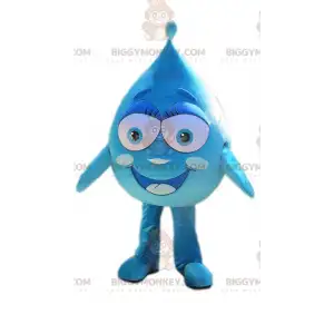 Leende jätteblå blob BIGGYMONKEY™ maskotdräkt - BiggyMonkey