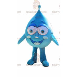 Smiling Giant Blue Blob BIGGYMONKEY™ Mascot Costume -