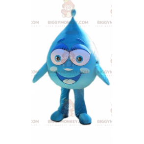 Hymyilevä Giant Blue Blob BIGGYMONKEY™ maskottiasu - Luokittelemattomat maskotit - BIGGYMONKEY_07205 - BiggyMonkey.com
