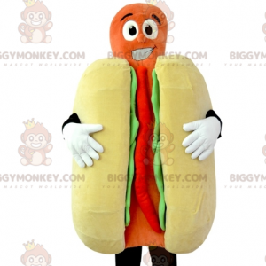 Costume de mascotte BIGGYMONKEY™ de hot-dog géant. Costume de