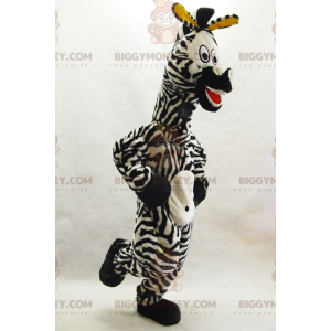 BIGGYMONKEY™ Marty Famous Cartoon Zebra Madagascar Mascot