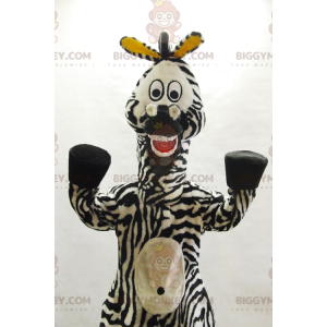 BIGGYMONKEY™ Marty Famous Cartoon Zebra Μασκότ Μαδαγασκάρη -