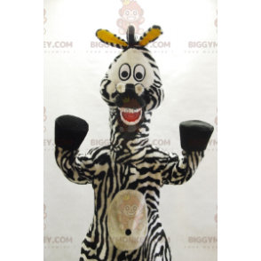 Kostium maskotka słynna animowana zebra BIGGYMONKEY™ Marty'ego