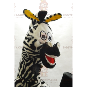 BIGGYMONKEY™ Marty berömd tecknad Zebra Madagaskar maskotdräkt