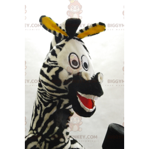 Kostium maskotka słynna animowana zebra BIGGYMONKEY™ Marty'ego