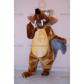 Ice Age Scrat Beroemde eekhoorn BIGGYMONKEY™ mascottekostuum -