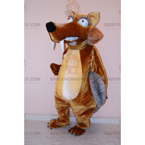 Ice Age Scrat Beroemde eekhoorn BIGGYMONKEY™ mascottekostuum -