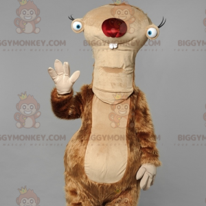 Costume de mascotte BIGGYMONKEY™ de Sid le paresseux dans l'Âge
