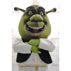 BIGGYMONKEY™ Maskotdräkt Berömd Shrek Green seriefigur -