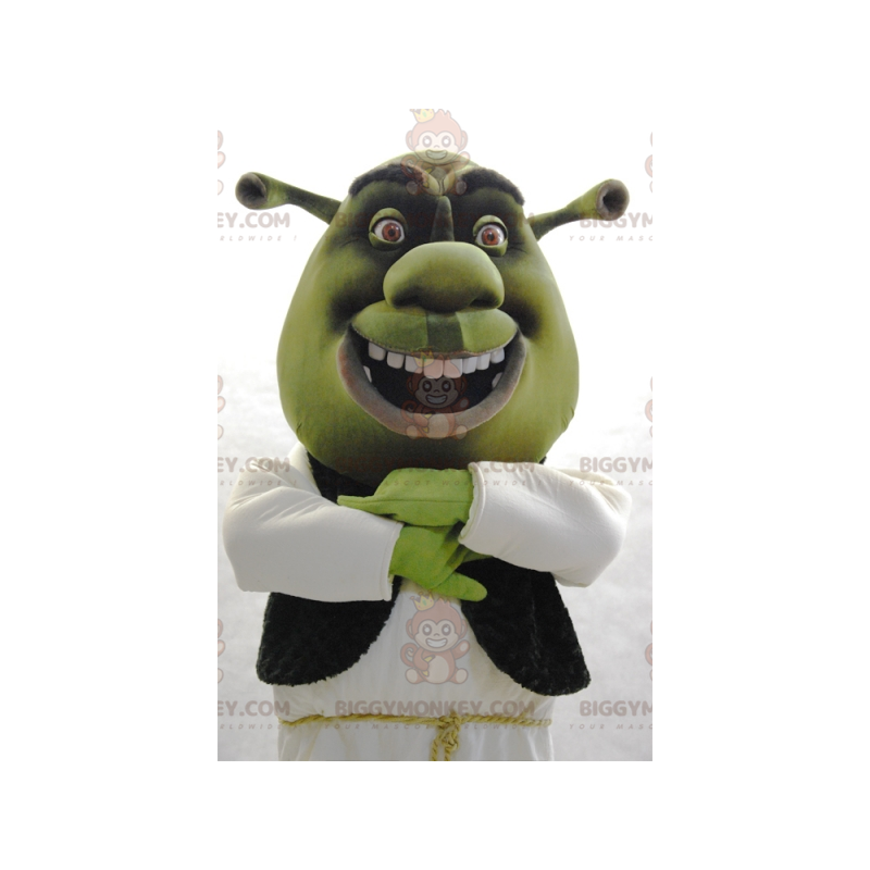 BIGGYMONKEY™ maskottipuku Kuuluisa Shrek Green -sarjakuvahahmo BIGGYMONKEY™ maskottipuku Kuuluisa Shrek Green -sarjakuvahahmo