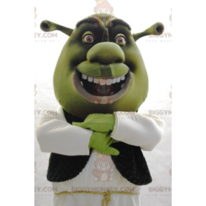 BIGGYMONKEY™ Mascottekostuum Beroemde Shrek Green stripfiguur -