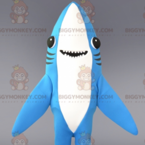 Niebiesko-biały rekin maskotka BIGGYMONKEY™, świetny zabawny kostium - Rybie Maskotki - BIGGYMONKEY_07224 - BiggyMonkey.com