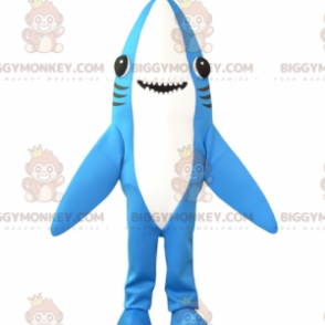 Niebiesko-biały rekin maskotka BIGGYMONKEY™, świetny zabawny kostium - Rybie Maskotki - BIGGYMONKEY_07224 - BiggyMonkey.com