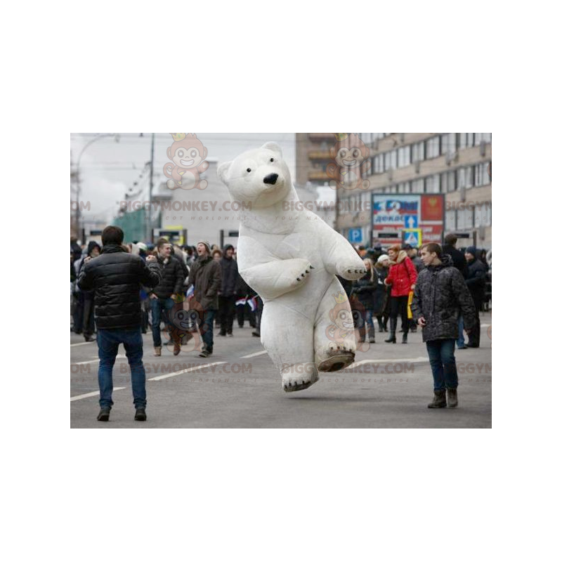 Στολή μασκότ White Bear Polar Bear BIGGYMONKEY™ - Μασκότ αρκούδας - BIGGYMONKEY_0879 - BiggyMonkey.com