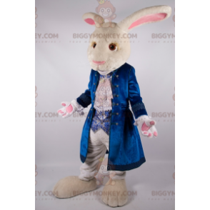 Costume de mascotte BIGGYMONKEY™ du lapin blanc de Alice au