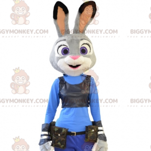 BIGGYMONKEY™ Κοστούμι μασκότ κουνελιού Judy Famous Policeman
