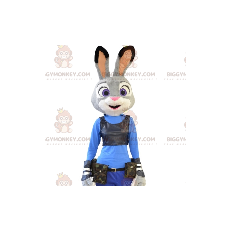 BIGGYMONKEY™ Κοστούμι μασκότ κουνελιού Judy Famous Policeman από τη Zootopia - Μασκότ διάσημων χαρακτήρων - BiggyMonkey.com