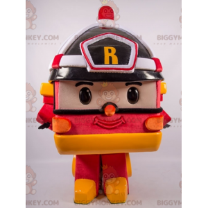 Transformers Toy Fire Truck BIGGYMONKEY™ maskottiasu - Objekti-maskotit - BIGGYMONKEY_07228 - BiggyMonkey.com