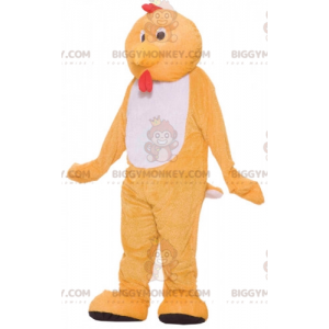 Costume de mascotte BIGGYMONKEY™ de poule de coq orange et
