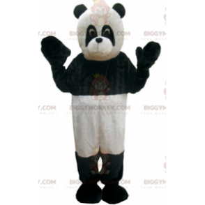 Black and White Panda BIGGYMONKEY™ Mascot Costume. black and