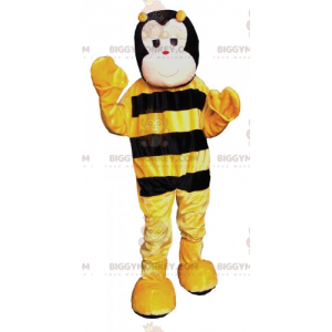 BIGGYMONKEY™ mascottekostuum van een gigantische gele en zwarte