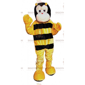 Maskotka BIGGYMONKEY™ z gigantyczną żółto-czarną pszczołą.