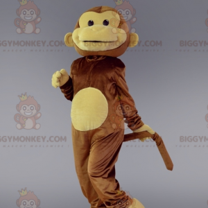 Braun-brauner Affe BIGGYMONKEY™ Maskottchen-Kostüm.