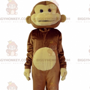 Brown and Tan Monkey BIGGYMONKEY™ Mascot Costume. chimpanzee