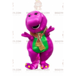 Grappig mollig roze en groen dinosaurus BIGGYMONKEY™