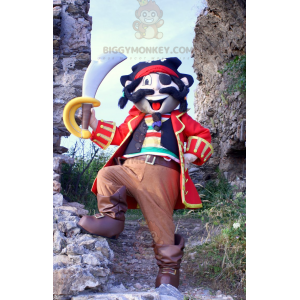 Colorful Pirate BIGGYMONKEY™ Mascot Costume In Traditional