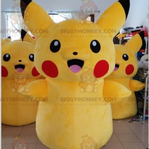 Costume de mascotte BIGGYMONKEY™ de Pikachu Pokemon jaune de